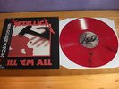 Metallica - Kill 'Em All - Japan + OBI & Insert - RED BLACK/WHITE MARBLE