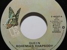 Queen 45 Bohemian Rhapsody Elektra E-45297 Freddie Mercury 1975 Classic Rock VG+