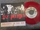 Sex Pistols Holidays In The Sun 7 Inch Italian Red Vinyl Record