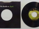 THE BEATLES Hey Jude with RARE APPLE THUMB TAB Sleeve - EX/EX