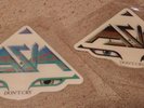 ASIA - DON'T CRY / TRUE COLORS Set of 2 UK Picture Discs GREEN BLUE John Wetton