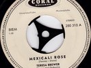 TERESA BREWER | Mexicali Rose | Rare deutsche PROMO Stereo Single Coral 1959