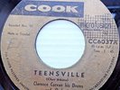 CLARENCE CURVAN calypso caribbean COOK 45 TEENSVILLE b/w MAKE BELIEVE H979