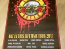 Official 2017 Guns N Roses 'Not In this lifetime' London & European Tour Poster