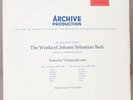 Archiv 198 187 1st Red Stereo   VG+   FOURNIER   Bach Cello Suites 3 & 4