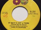 NORTHERN SOUL Carolyn Carwford MY SMILE IS JUST A FROWN Tamla 45 rare Canadian