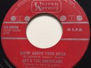 NORTHERN SOUL Jay & The Americans LIVIN' ABOVE YOUR HEAD United Artists 45 rare
