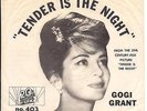 GR8 GOGI GRANT TEEN 45 & PS on 20TH FOX LABEL-TENDER IS THE NIGHT W/ PIC SLEEVE