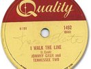 JOHNNY CASH Country 78 RPM Record. I Walk the Line/Get Rhythm