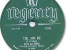 Rare 1959 DEAN & MARC Rock'n Roll 78 RPM Record. Tell Him No