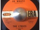 AMAZING ERA R&B GARAGE PUNK TWIN SPIN -THE LYRICS - SO WHAT / THEY CAN'T HURT ME