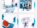 RADIOHEAD - OK COMPUTER OKNOTOK 3 x OPAQUE BLUE LP VINYL LIMITED