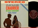 SR 90212 RFR 1/1 Music of Chabrier, Paray, Detroit Symphony Orchestra Mercury