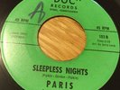 northern soul PARIS sleepless nights ORIGINAL USA 45