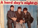 BEATLES Hard Days Night EP 45 PORTUGAL Rare SLEEVE UNIQ Portuguese LMEP 1187