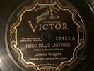 Victor 22421 -JIMMIE RODGERS- Hobo Bills Last Ride/That's Why I'm Blue 78rpm E-