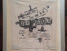 RARE: SEX PISTOLS ANARCHY IN THE UK TOUR HANDKERCHIEF. OLD EMI EMPLOYEE GIFT.