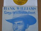 Hank Williams  - Songs For A Broken Heart -  UK Picture Sleeve PS 7