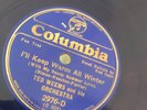 HOT DEPRESSION DANCE TED WEEMS Columbia (Blue) 2976 I'll Keep Warm/  E+