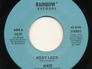 AXIS on Rainbow —FOXY LADY b/w SILVER SATIN— modern soul boogie 45 | LISTEN