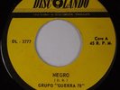 GRUPO GUERRA 78: Negro / Ahi Queda Eso DISCOLANDO Latin 45 Salsa NM-