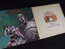 2 VINTAGE rock LP record album QUEEN News of the World A Night at the Opera 33