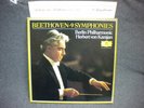 BEETHOVEN 9 SYMPHONIES HERBERT VON KARAJAN 8 ea. 33 RPM LPs XLNT 1963 W.GERMANY