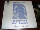 BILLY PRESTON · The Way GOD Planned 7'’/45 PORTUGAL R&B SOUL Beatles G.Harrison