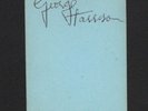 GEORGE HARRISON hand signed autograph - The Beatles (Tracks LOA) John Lennon