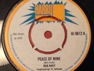 BOB ANDY - Peace Of Mine. UK Harry J 45'. 1970 Ska Reggae. Ex  Weep