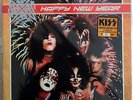 Kiss - Happy new year 2-LP Orange + green clear splatter vinyl Live 1977 poster