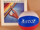 FIXX PROMO INFLATABLE REACH THE BEACH BALL + EMBOSSED STAMP LP ONE THING LEADS..