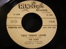 LIONS Two Timing Lover Feast Of The Beast Doo Wop Vocal Group Rock Promo 45 VG+
