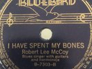 BLUES ROBERT LEE MC COY (Nighthawk) Bluebird Spent My Bones/Mean Black Cat E-