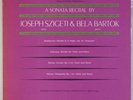 SZIGETI & BARTOK: Sonata Recital Violin Piano VANGUARD 2x LP NM-