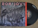 Bon Jovi Slippery When Wet Glam Rock w/ inner Record lp VG+