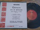** LUMEN LD 2.403 - BRAHMS QUINTET ORIGINAL FRENCH PRESS 10