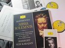 BEETHOVEN Missa Solemnis KARAJAN audiophile DGG TULIPS 2LP 1ED 1966 LINEN BOX NM