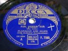 FLANAGAN AND ALLEN - Run, Rabbit, Run / The Siegfried Line 78 rpm disc (WW2) g.c