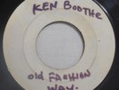 Ken Boothe/Earl Bailey 45rpm Old Fashioned Way/Moon Rock White Label   Reggae