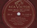 Feodor Chaliapin on 78 rpm RCA Victor 15-1045: Roberto il Diavolo/Don Carlos