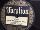 Vocalion 1121 Guitar Evangelist  - With My Savior I Shall Be1928 78 rpm  E