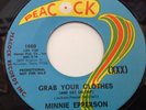 MINNIE EPPERSON - GRAB YOUR CLOTHES / NO LOVE AT ALL-PEACOCK PROMO 1960. EX