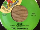 MEGA-RARE sweet soul FONDELLS Love / Young Love American Style PZAZZ 053