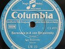 Stravinsky. Stravinsky (Serenade A maj). Col LW 22-3 (2). NM(-), tm