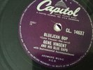 GENE VINCENT BLUEJEAN BOP RECORD 78 rpm