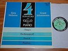 Nelsova Chopin Franck Poulenc Cello Sonatas US Ed1 Golden Crest Stereo 2LPs NM