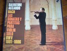 Bach Sonatas & Partitas Solo Violin Salvatore Accardo Philips 3LP box NM