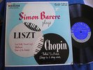 Simon Barere Plays Liszt/Mono LP/Remington R-199-17/PRISTINE MINT-