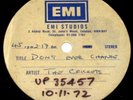 EMI ABBEY ROAD ACETATE The Crickets - Don't Ever Change